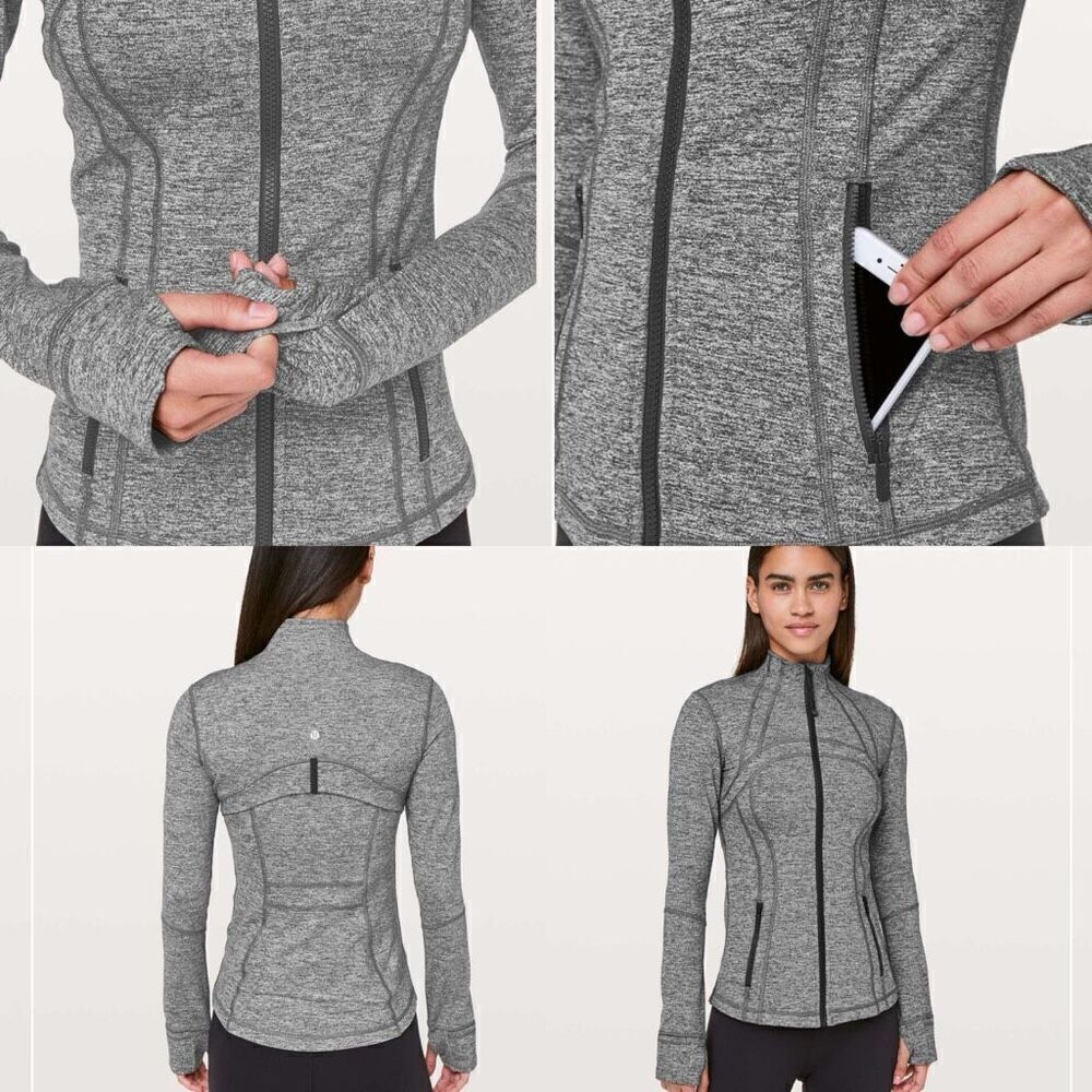 Lululemon Define Jacket Heathered Black size 4